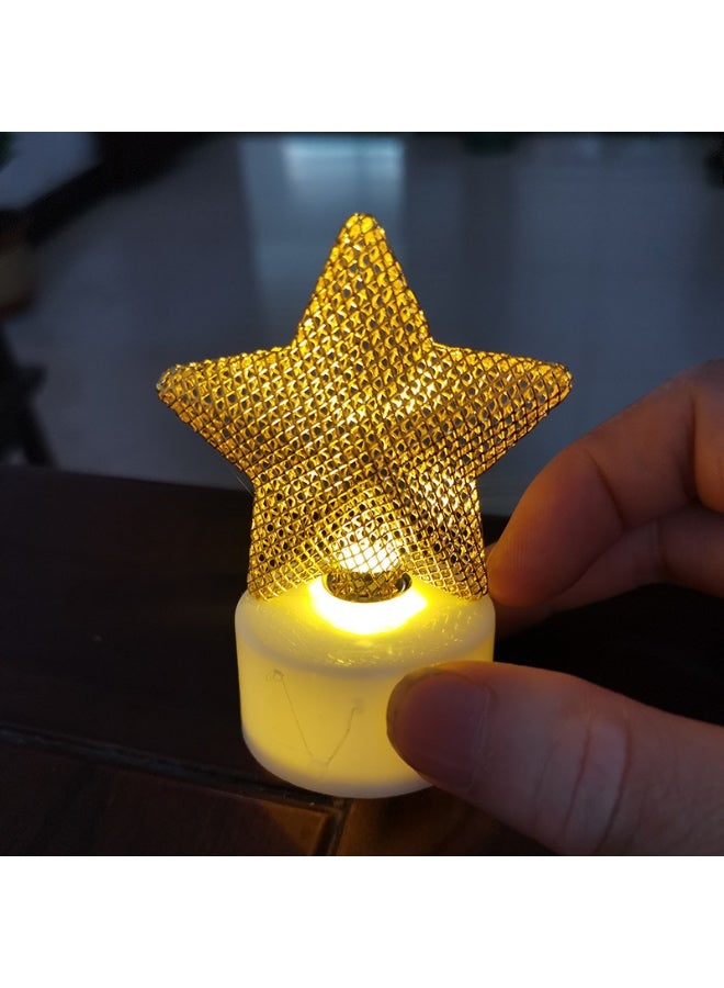 Ramadan Decoration Mini Lantern Lights, Eid Mubarak Lamp Plastic LED Night Light for Eid Ramadan Party Home Indoor Outdoor Bedroom Tabletop Decor - Image 3